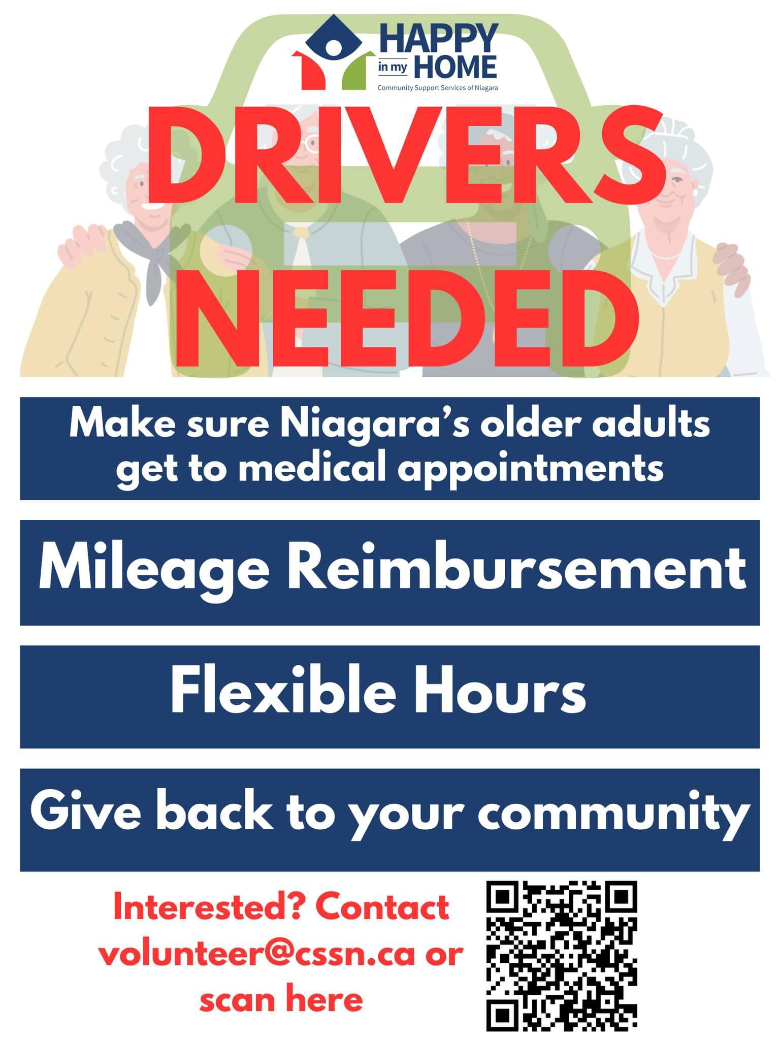 Community Call Out! Volunteer Drivers Needed