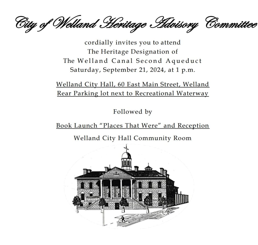 City of Welland Heritage Advisory Committee Hosts Plaquing Ceremony and Book Launch