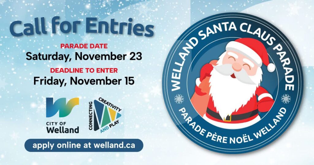 Call for Entries! Welland Santa Claus Parade