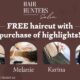 Free Haircut with the Purchase of Highlights