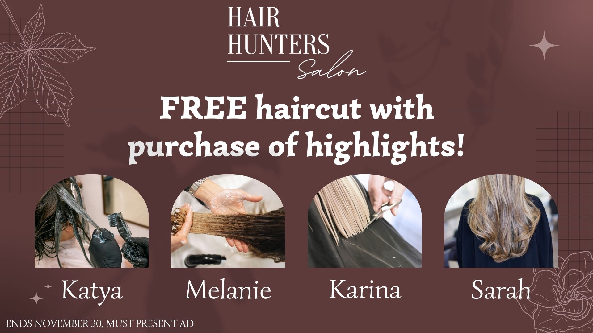 Free Haircut with the Purchase of Highlights