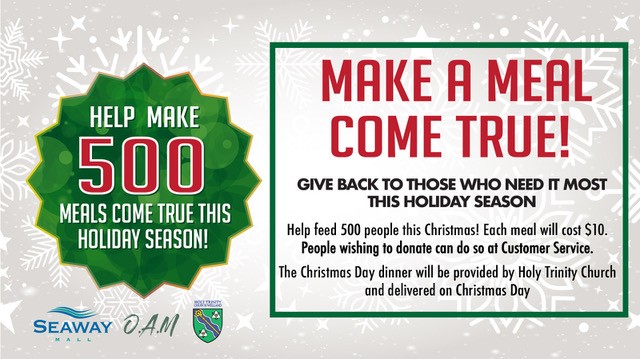 Make a Meal Come True Campaign Returns to Seaway Mall to Spread Holiday Joy