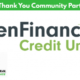 Renouveau Community Partner Thank you to PenFinancial Credit Union