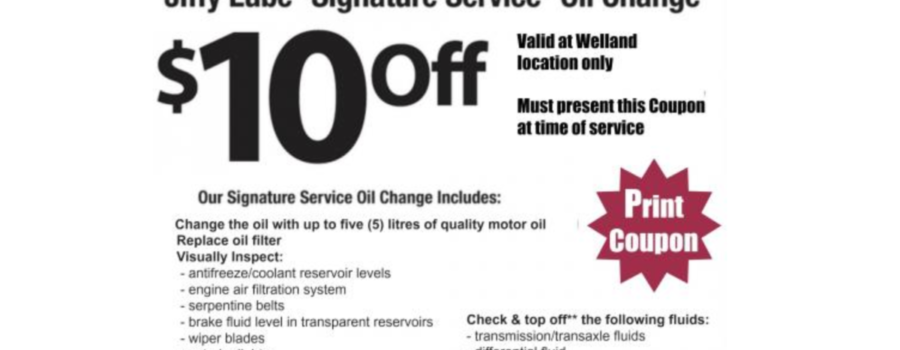 $10 OFF Jiffy Lube Signature Service® Oil Change