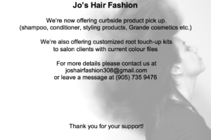 Jo’s Hair Fashions Offers Curbside Pickup