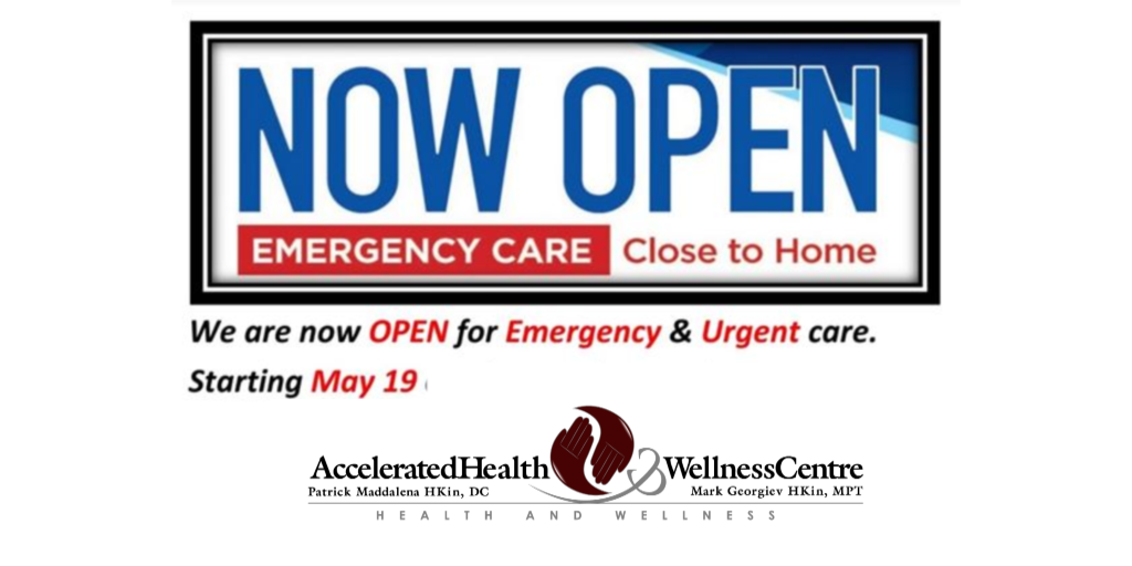 Accelerated Health & Wellness Centre opening May 19th