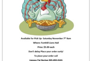 Order Your Fonthill Lioness Turkey Pies!
