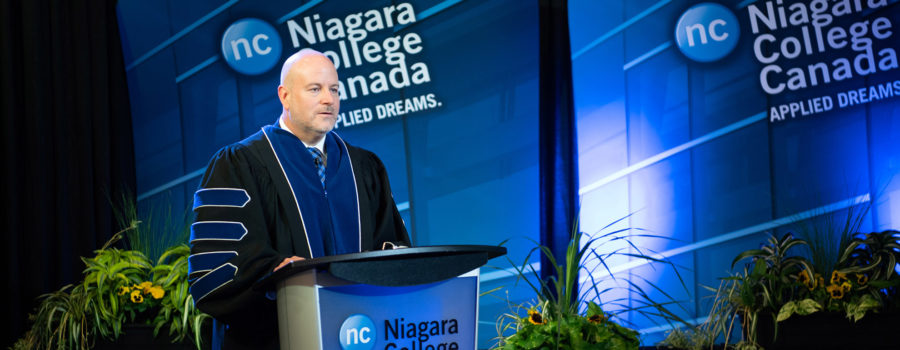 Sean Kennedy formally installed as Niagara College’s sixth president