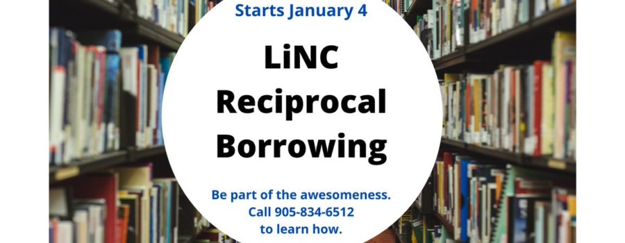 LiNC Reciprocal Borrowing available at Port Colborne Public Library