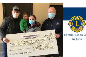 Fonthill Lions Donate Towards ‘An Ear for Emmett’ – Learn How You Can Help Too