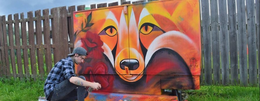 Bell Box Murals: The Fox On Woodlawn