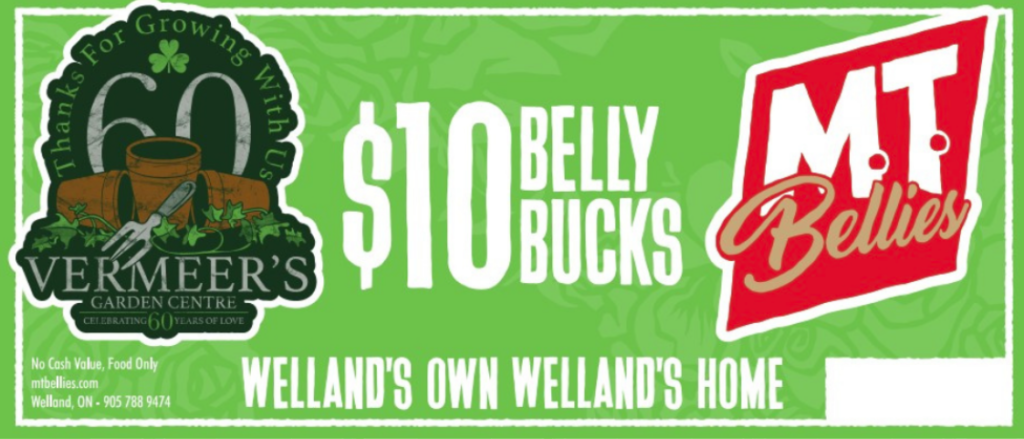 Vermeer’s Garden Centre Celebrates 60 Year Anniversary with M.T.Bellies ‘Belly Bucks’ Promotion