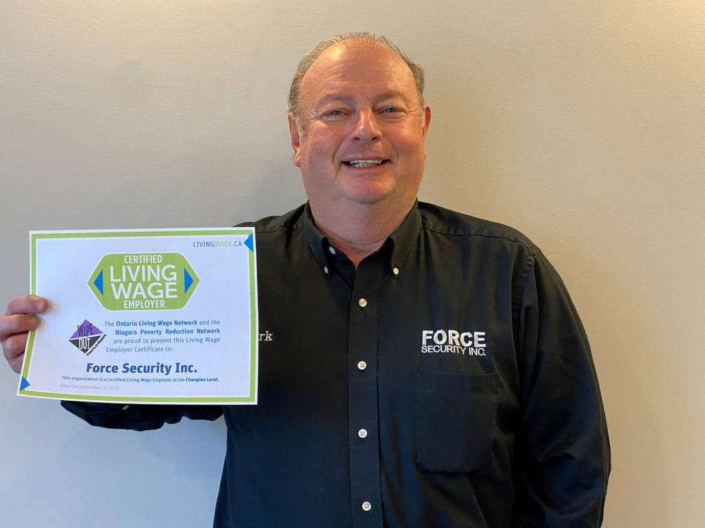 Force Security is Niagara’s Latest Certified Living Wage Employer