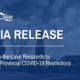 Media Release: Niagara-on-the-Lake Responds to Increased Provincial COVID-19 Restrictions
