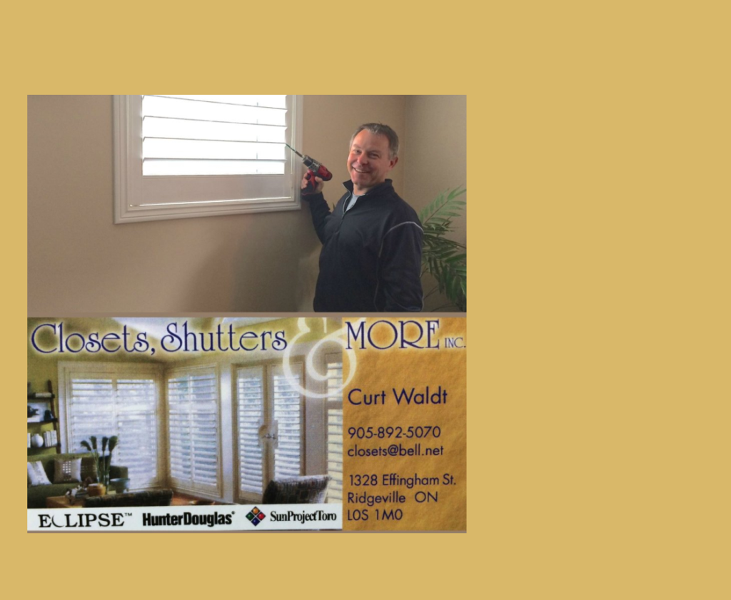 Meet Community Partner – Curt Waldt of Closets, Shutters & More