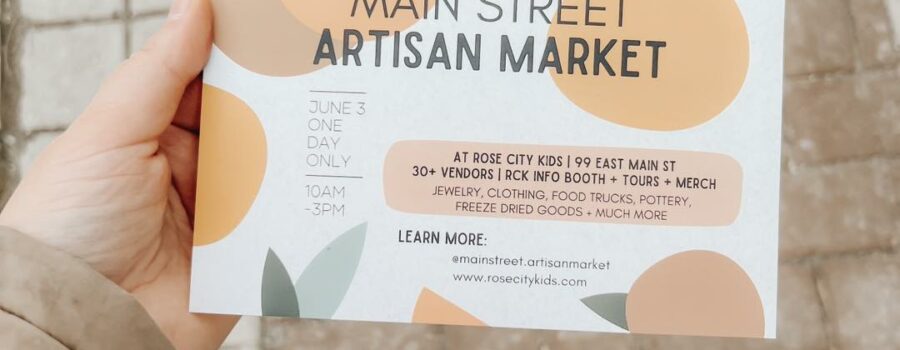 Call for Vendors! Rose City Kids Main Street Artisan Market