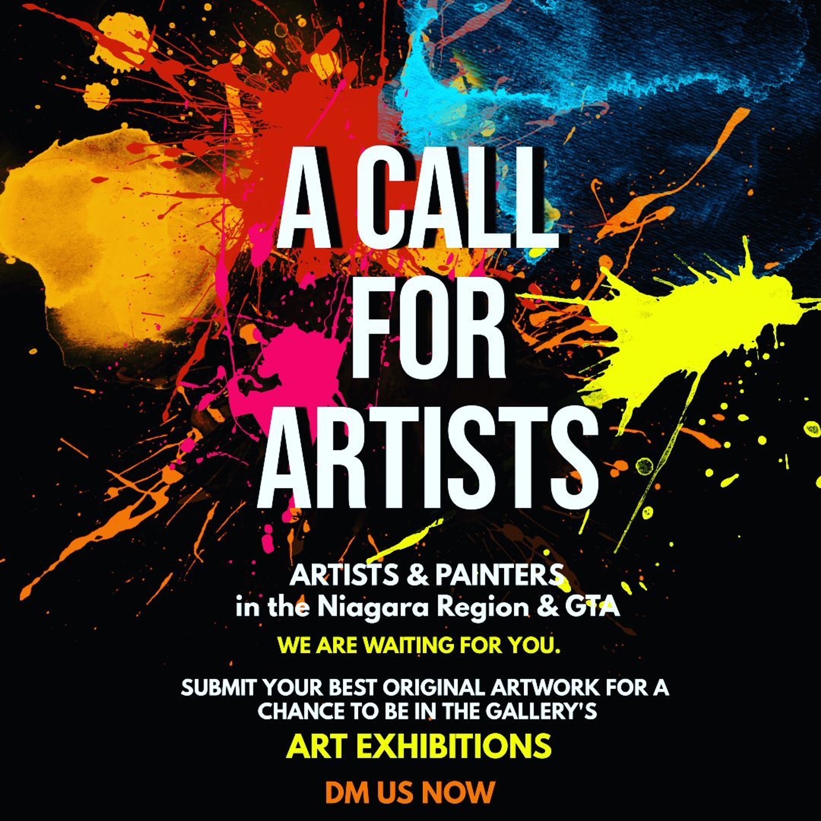 Call For Artists! The Gallery at Monello’s in Downtown St. Catharines