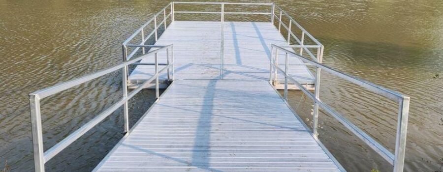 New Fishing Pier in Stevensville Conservation Area