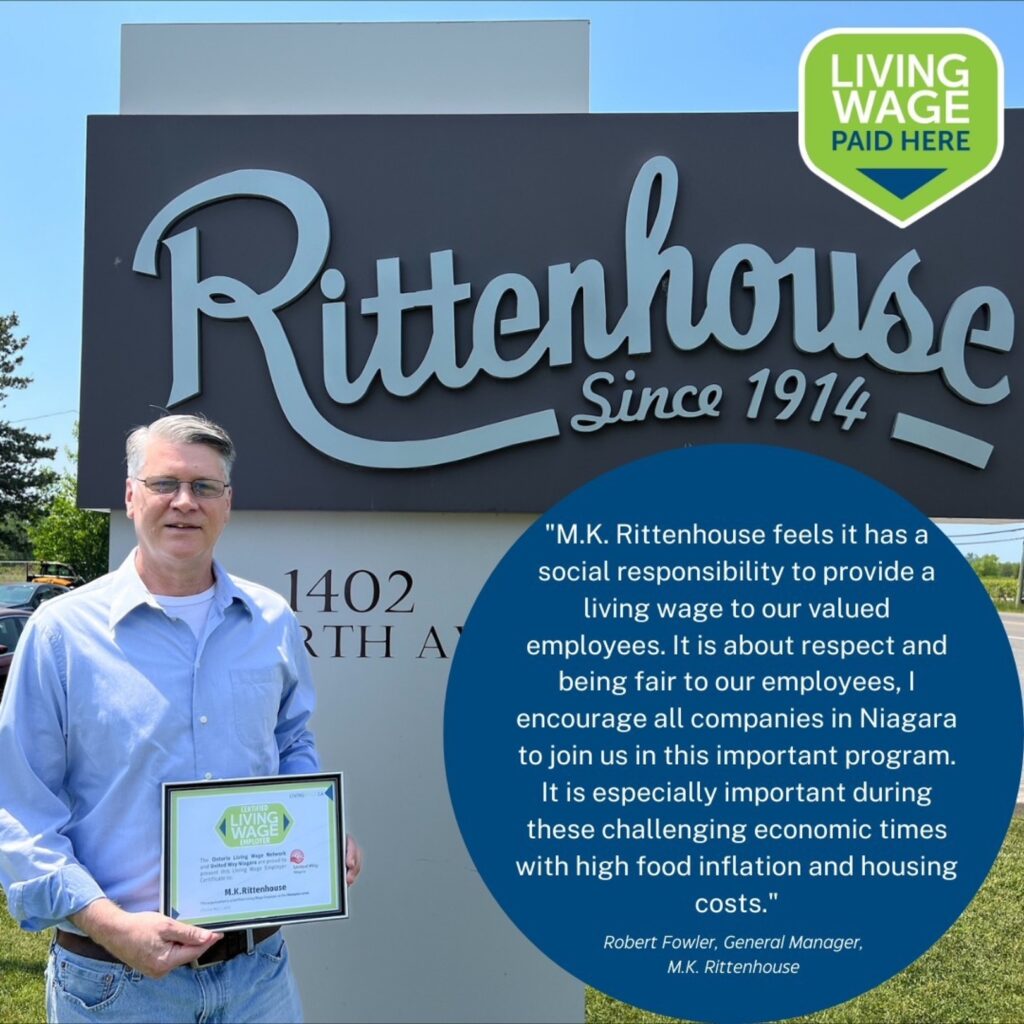 New Certified Living Wage Employer: M.K. Rittenhouse
