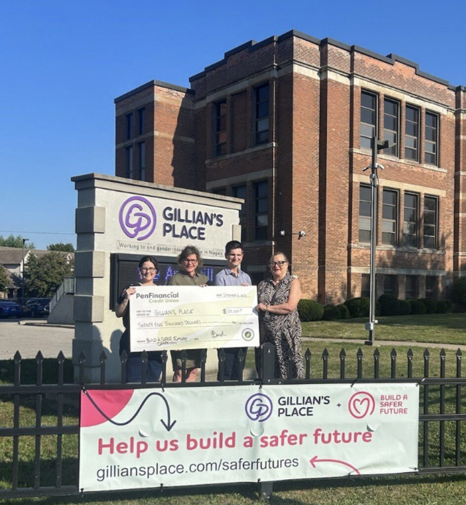 PenFinancial Credit Union pledges $25,000 to support Gillian’s Place Build a Safer Future campaign