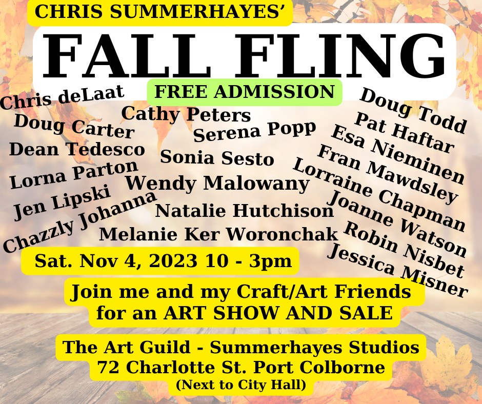 Save the date: Fall Fling Art Show & Sale