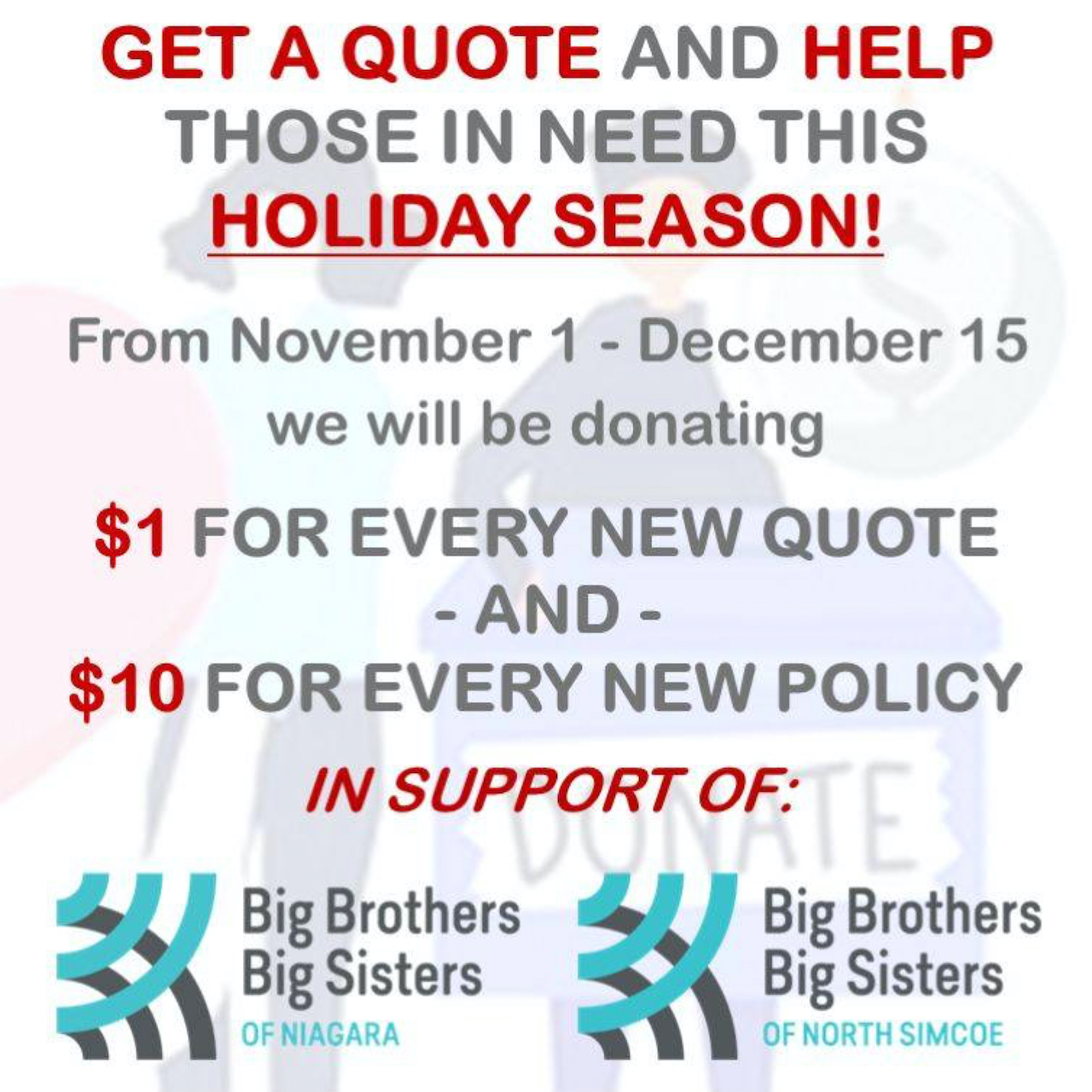 Get a Quote from Chambers Insurance and Help Those In Need This Holiday Season