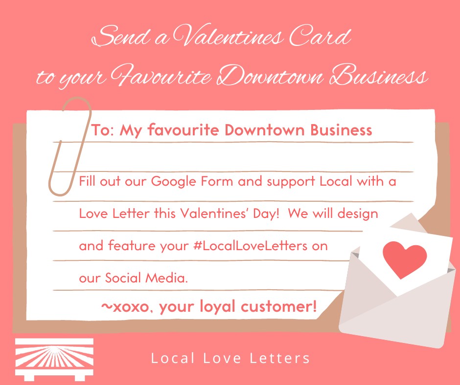 Downtown Beamsville Bench – Spreading Love to Local Businesses this Valentine’s Day!