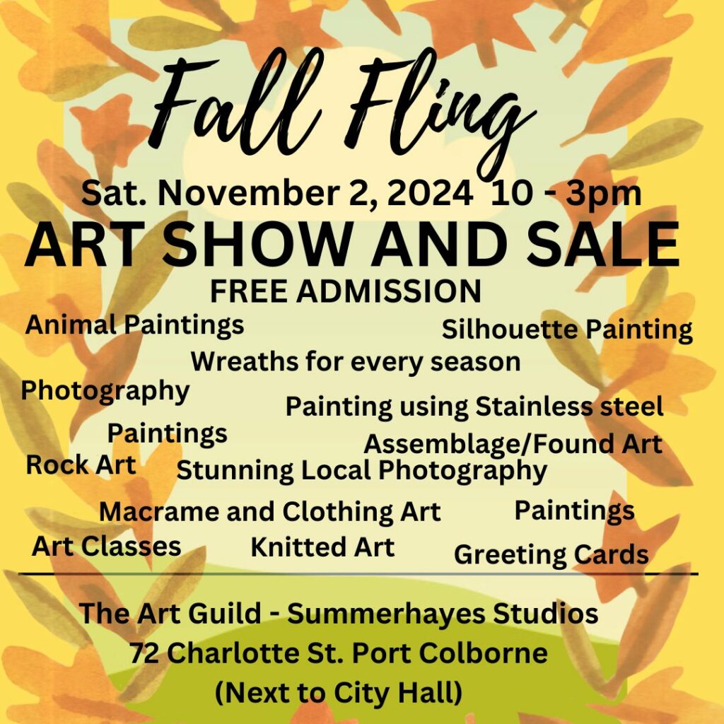 Save the date: Fall Fling Art Show & Sale